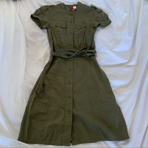 2 for $25 H&M Utility Green Dress